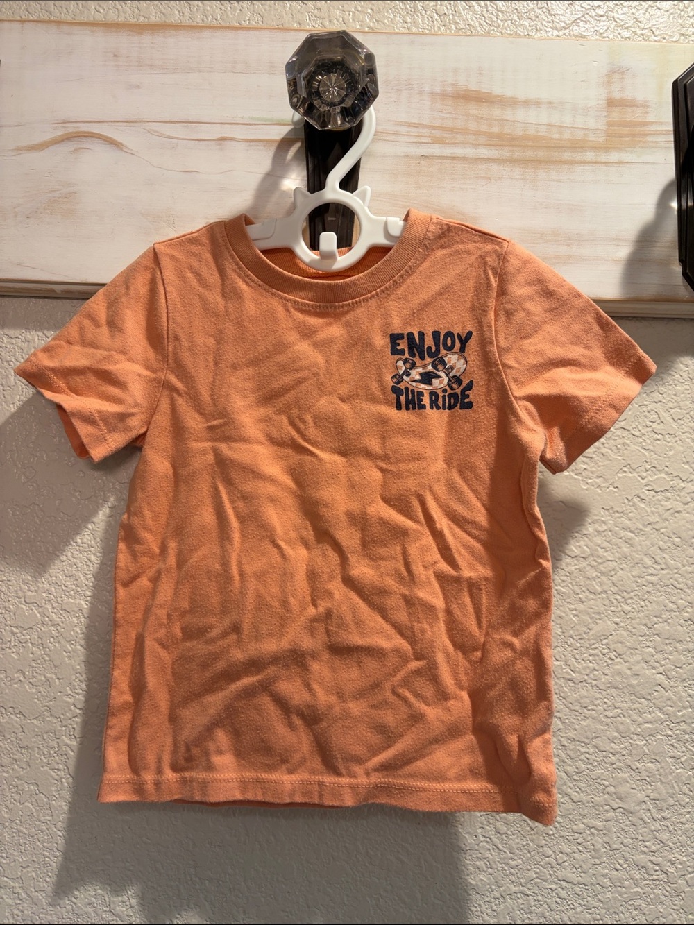 Kids Orange 'Enjoy The Ride' Short Sleeve Tee